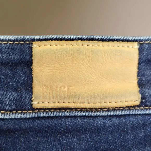 PAIGE Anessa Raw Hem Denim Jeans size 24 - Picture 7 of 7